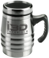 Travel Mugs: 16oz Fluted Steel Travel Mugs